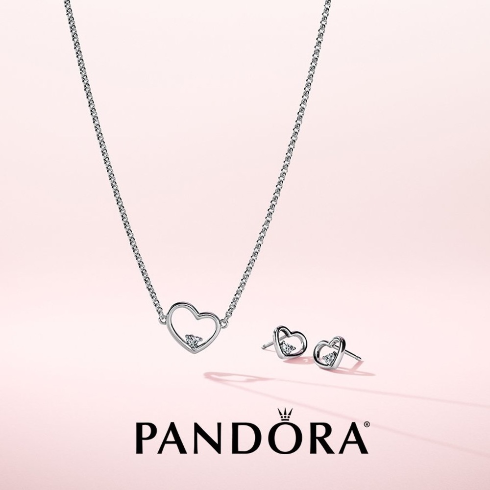 Pandora Necklace + Earrings - Picture 2 of 4